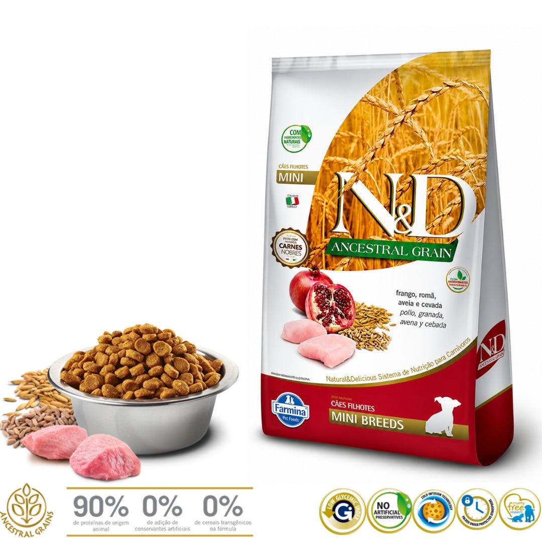 N&D Ancestral Grain Pollo Cachorro Mini 2.5kg - Cosmos