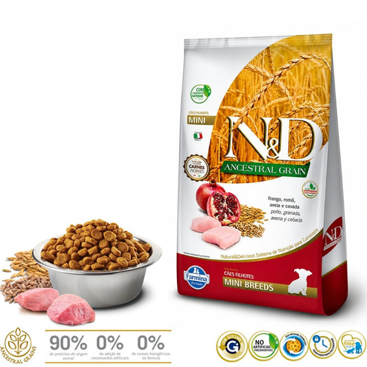 N&D Ancestral Grain Pollo Cachorro Mini 2.5kg - Cosmos