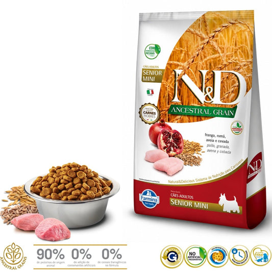 N&D Ancestral Grain Pollo Senior Mini 2.5kg - Cosmos