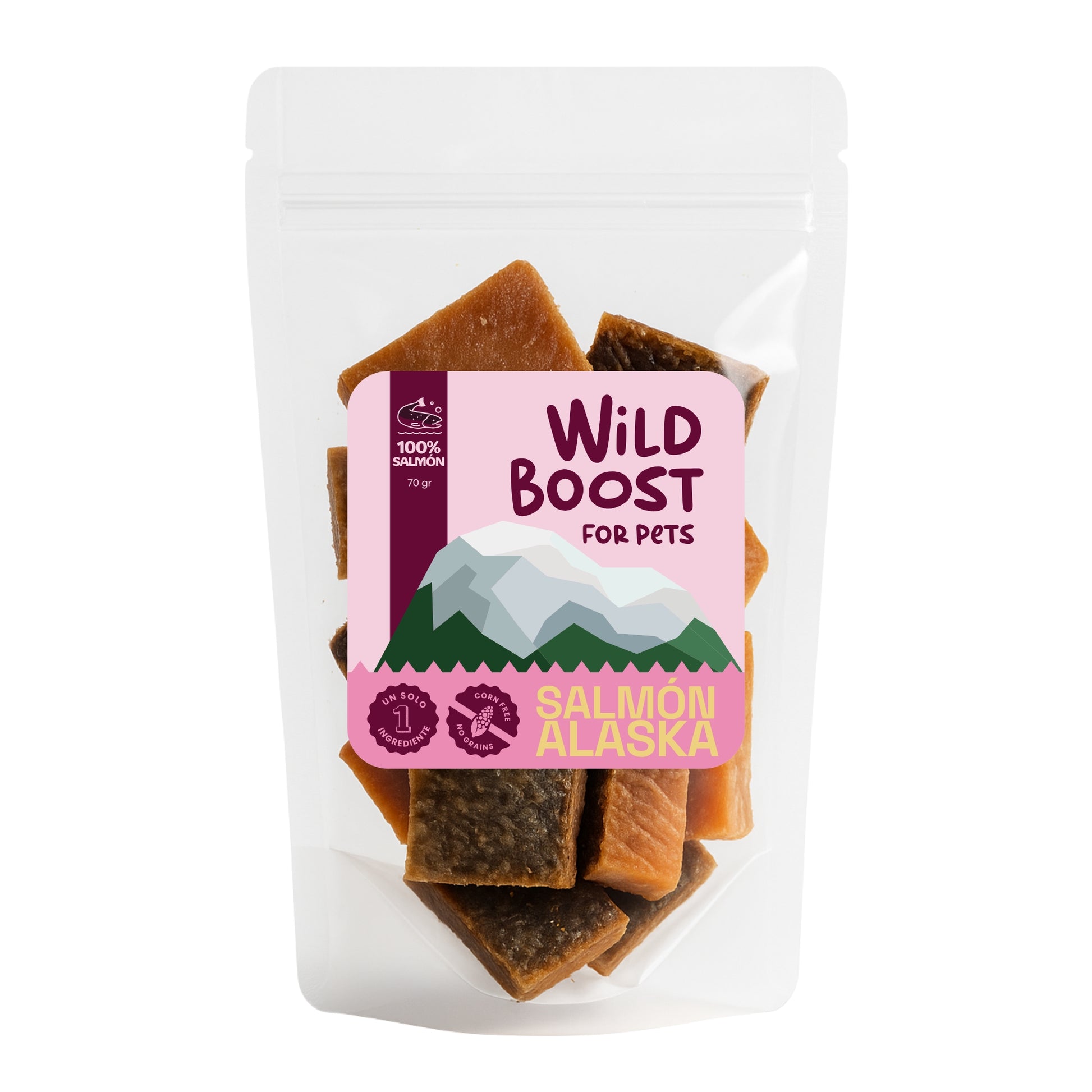 Snack Premium de Salmón de Alaska Wild Boost - Perro y Gato - Cosmos