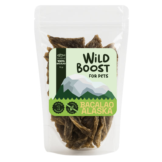 Snack Premium de Bacalao Negro de Alaska Wild Boost - Perro y Gato - Cosmos