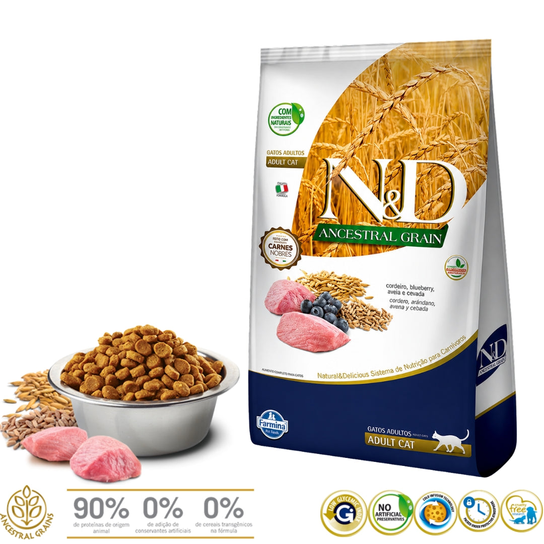 N&D Ancestral Cat Cordero Adulto
