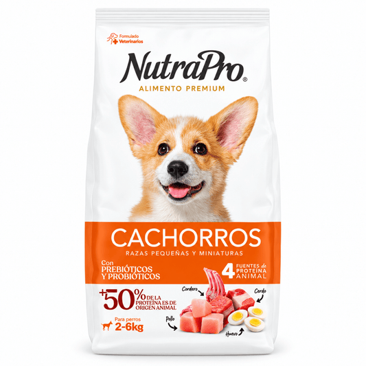 NutraPro para Cachorros Razas Pequeñas y Miniaturas | Alimento Premium - Cosmos