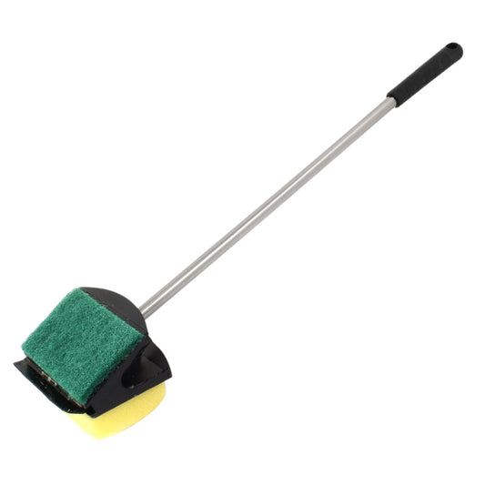 Cepillo Limpiador de Algas con Mango Largo de Acero Inoxidable – Doble Esponja Absorbente - COSMOS