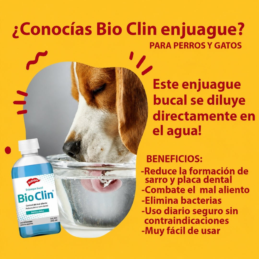 Bio Clin® Enjuague Bucal – Higiene Oral y Control de Mal Aliento para Perros y Gatos - Cosmos