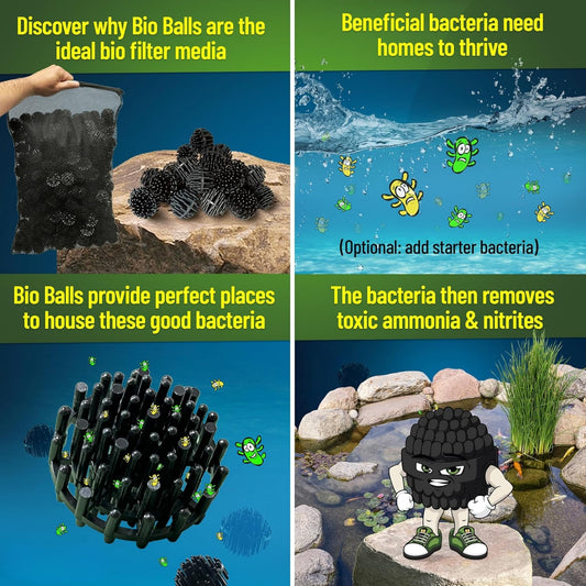 Biobolas Filtrantes con Malla – 2.5 cm de Diámetro (100 Unidades) - COSMOS