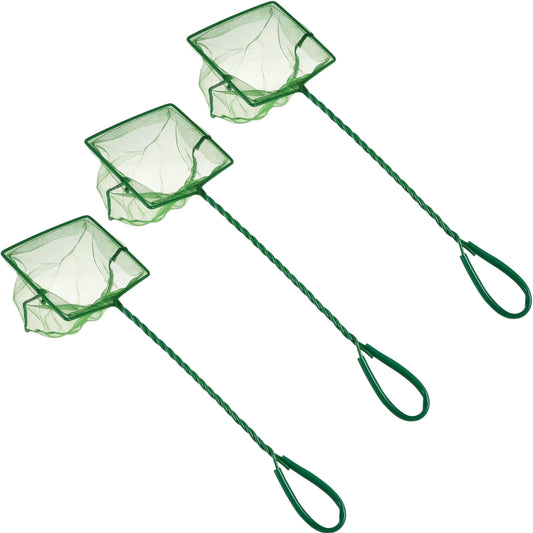 Red de Pesca Cuadrada para Acuario – Mango Largo y Limpieza Suave - COSMOS