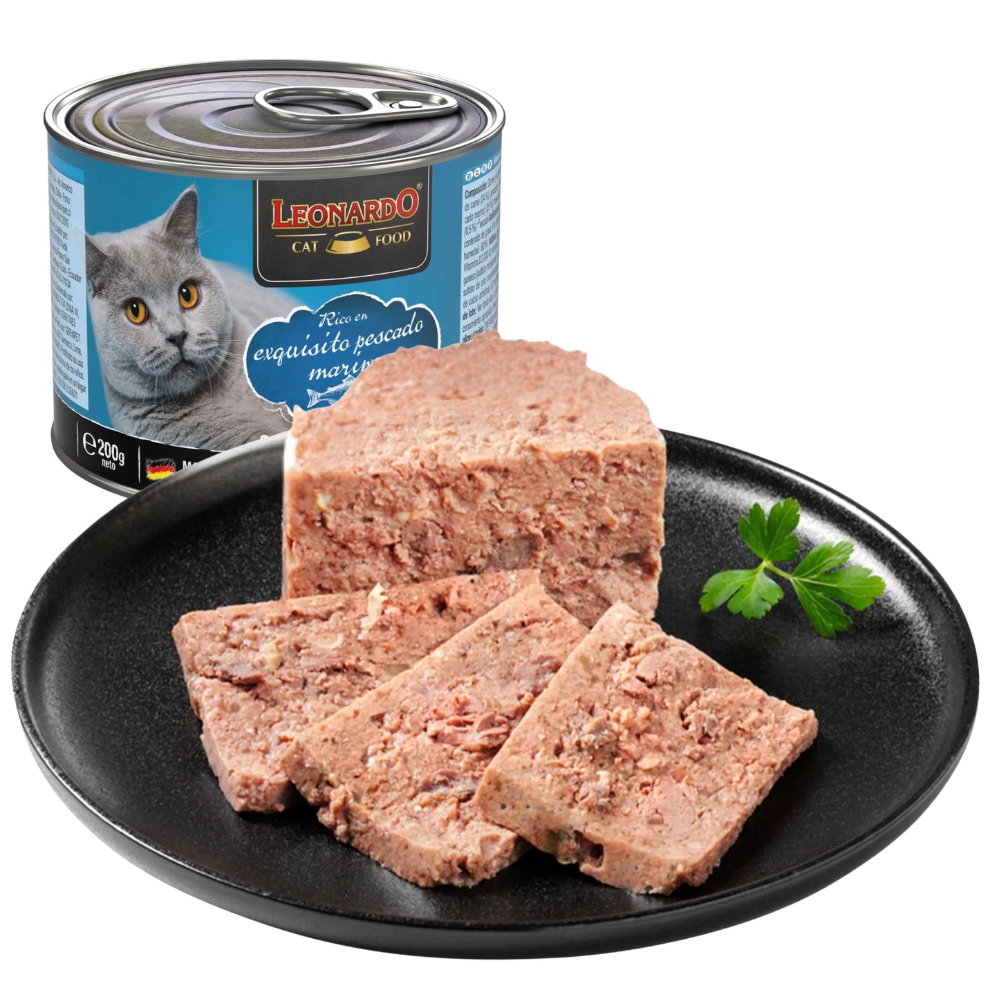 Alimento Húmedo Superpremium para Gato de Pescado Marino - Hecho en Alemania - Cosmos