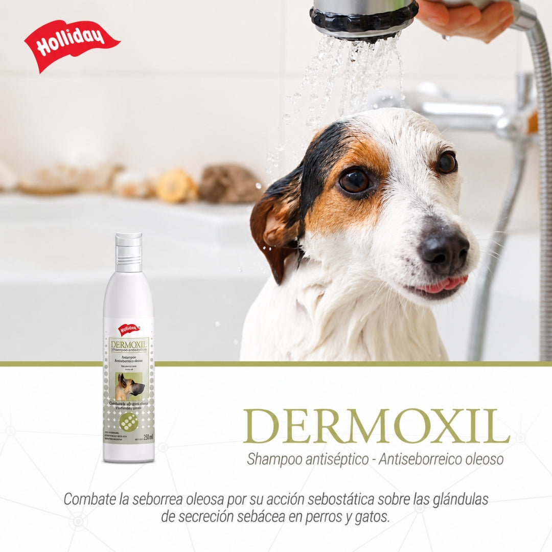 Dermoxil Shampoo Antiséptico para Perros y Gatos 250 ml