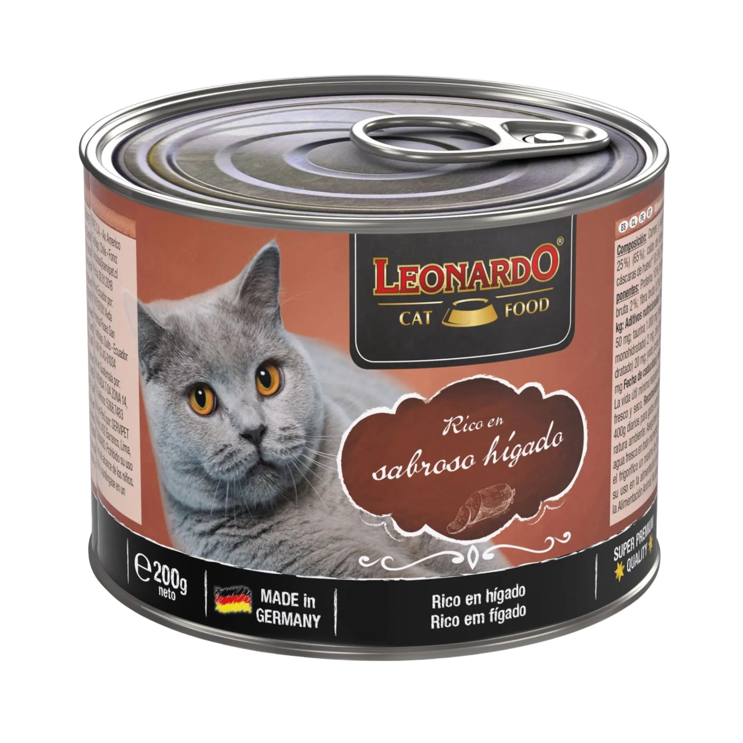 Alimento Húmedo Superpremium para Gato de Pescado Marino - Hecho en Alemania - Cosmos