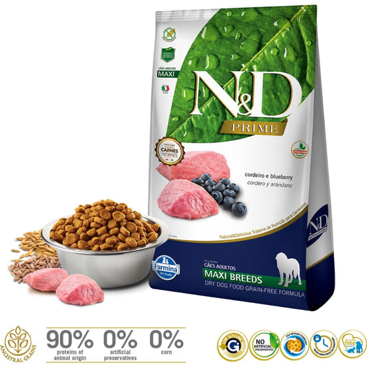 N&D Prime Cordero Adult Maxi Cordero 10kg - Cosmos