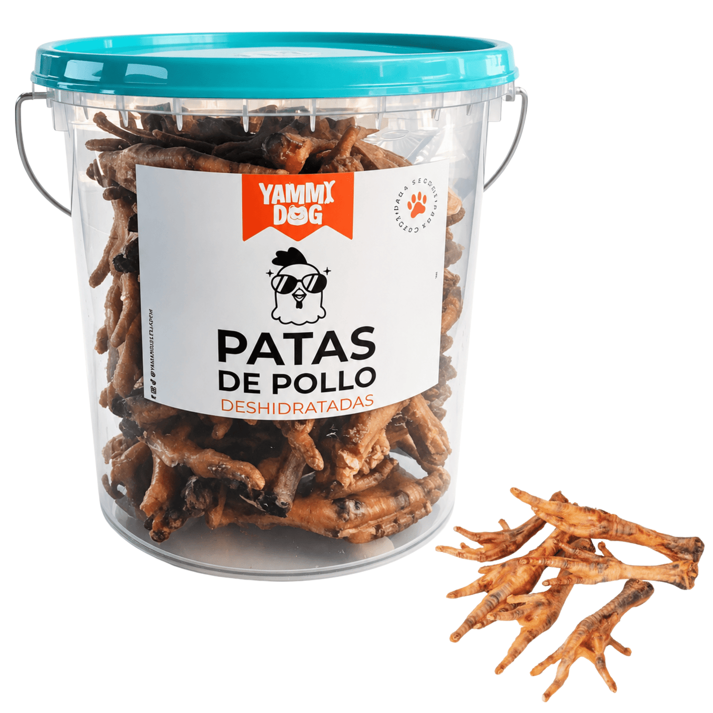 Patas de Pollo Deshidratadas para Perros – 55 Unidades