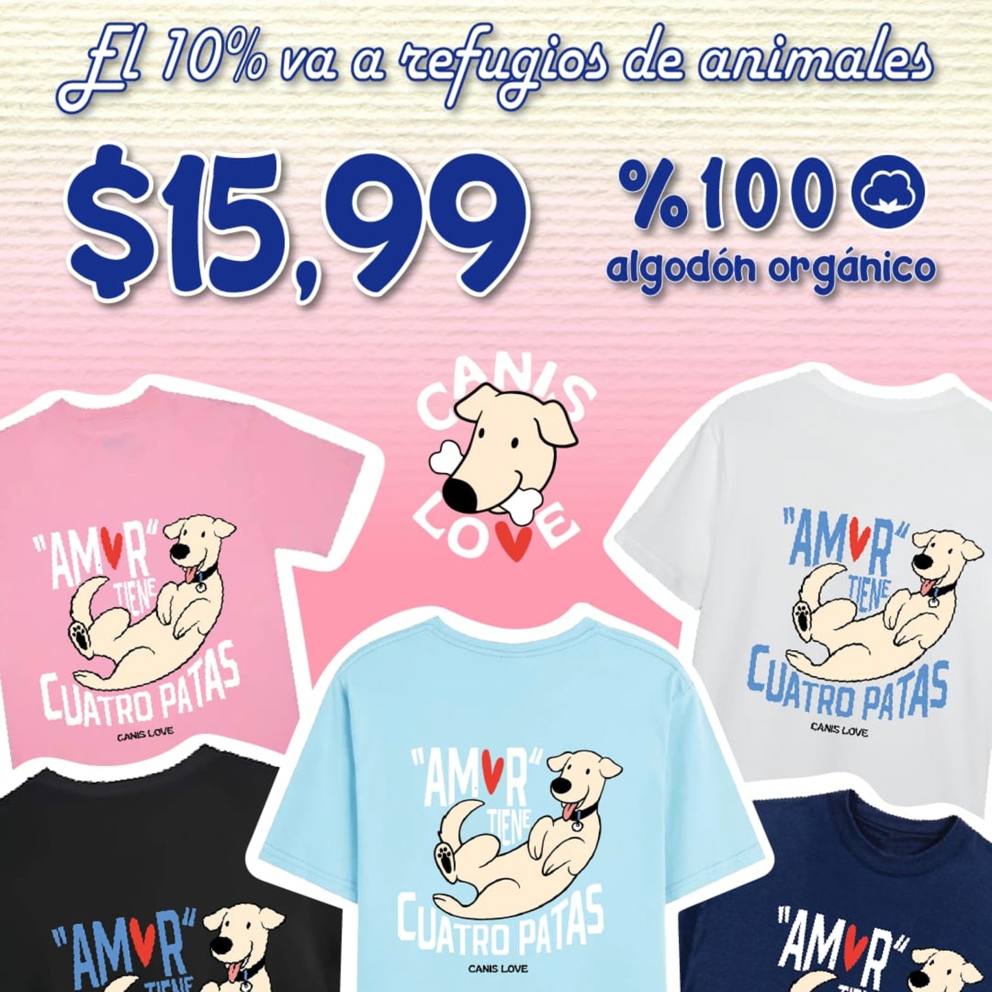 Camiseta Canis Love L - COSMOS