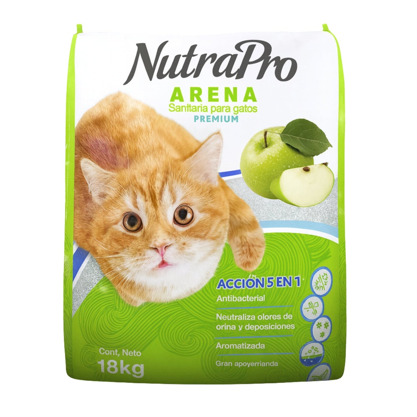 NutraPro Arena para Gatos Lavanda o Manzana – Control de Olor y Alta Absorción 18 kg - Cosmos