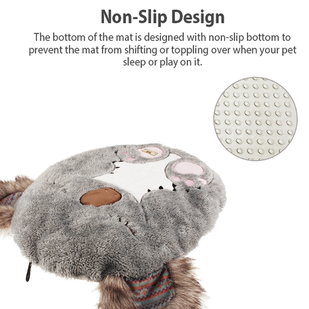 GiGwi Snoozy Friends Cama para Perros y Gatos | Diseño Koala Ultra Suave - Cosmos