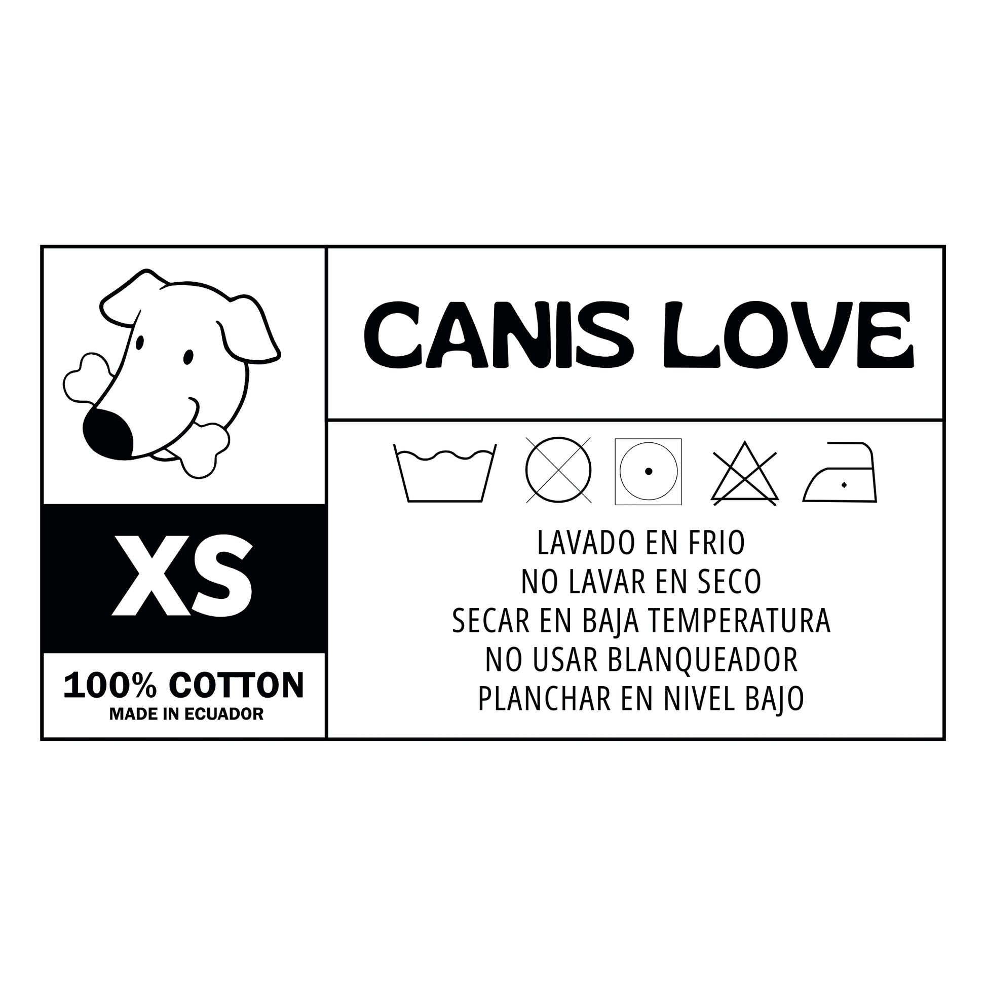 Camiseta Canis Love XS - COSMOS