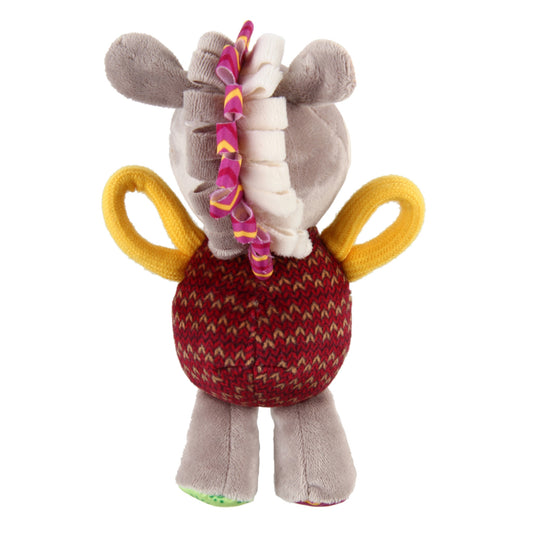 GiGwi Plush Friendz Burro – Juguete de Peluche con Sonido para Perros - Cosmos