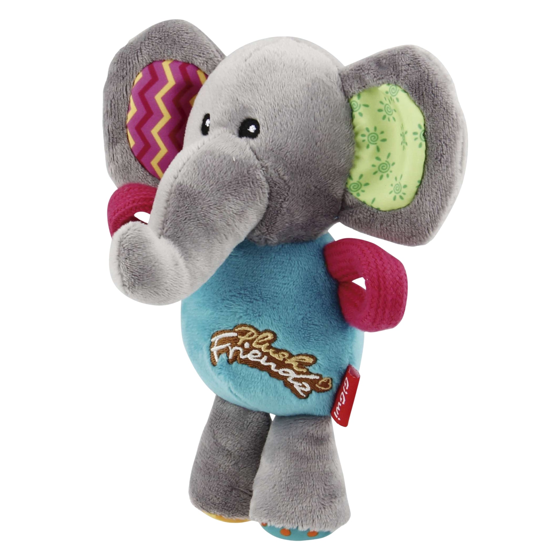 GiGwi Plush Friendz Elefante – Juguete de Peluche con Sonido para Perros - Cosmos