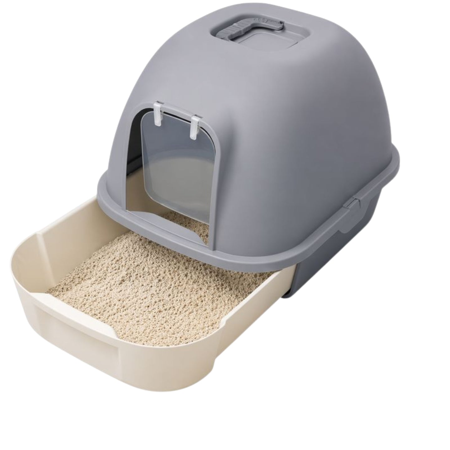 Arenero Cubierto para Gatos con Bandeja Extraíble