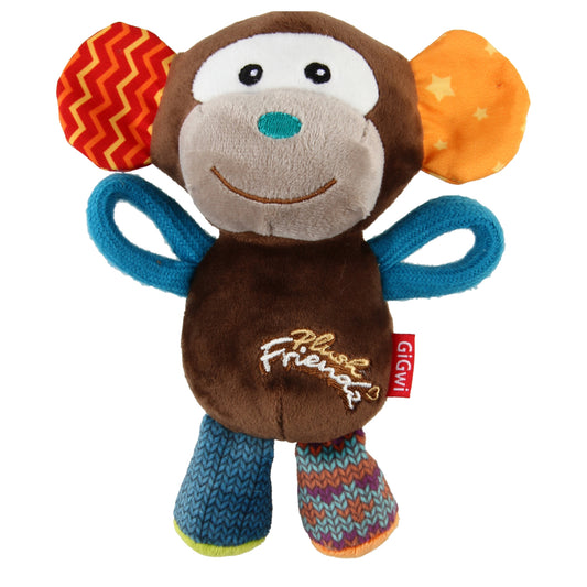 GiGwi Plush Friendz Mono – Juguete de Peluche con Sonido para Perros - Cosmos