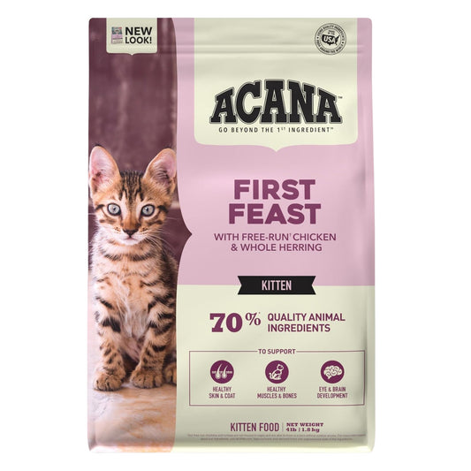 ACANA First Feast Kitten – Alimento Seco para Gatitos con Pollo y Pescado (4lb) - Cosmos