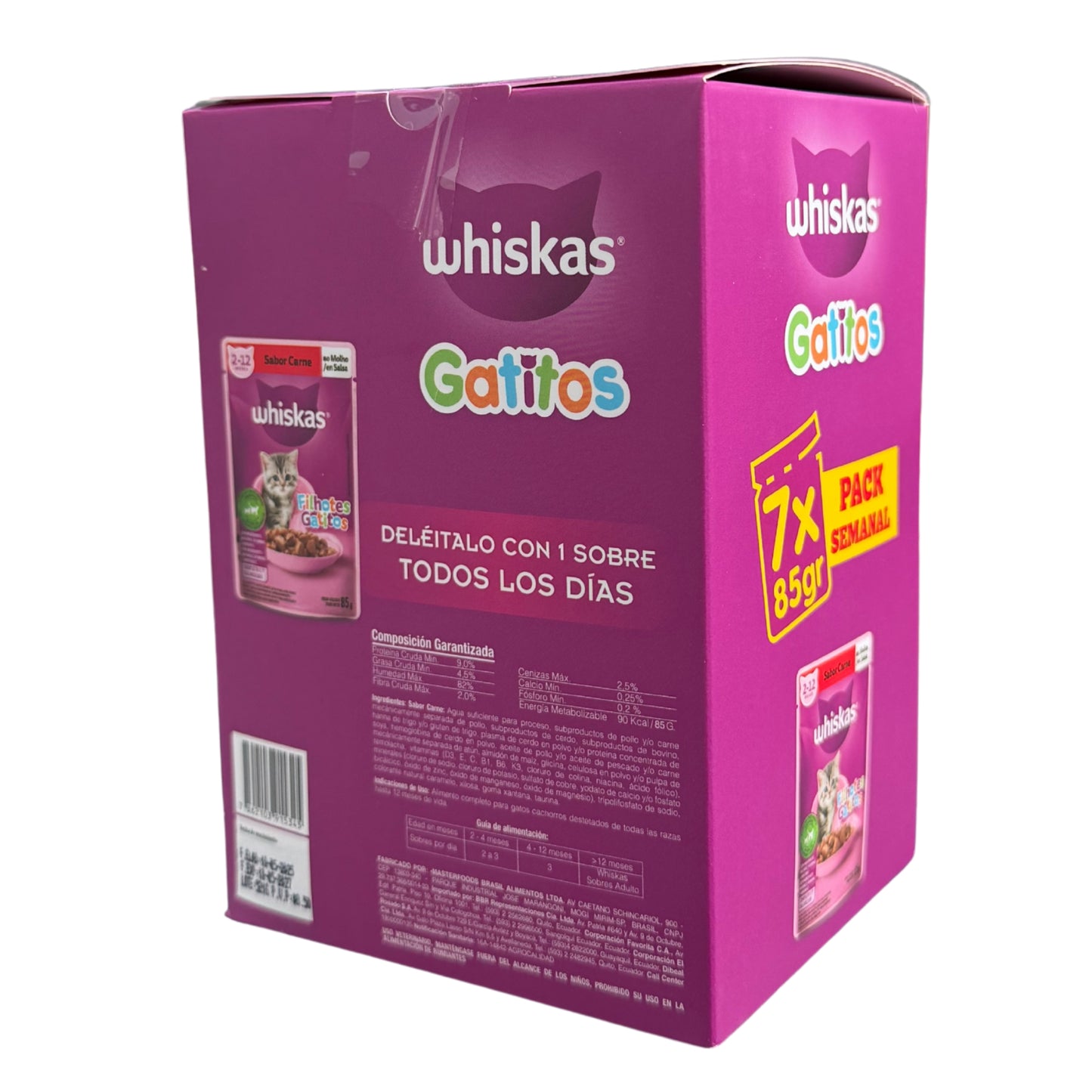 Whiskas Cachorro Mix – Pack de 7 Sobres de Alimento Húmedo para Gatos (7 x 85 g) - Cosmos