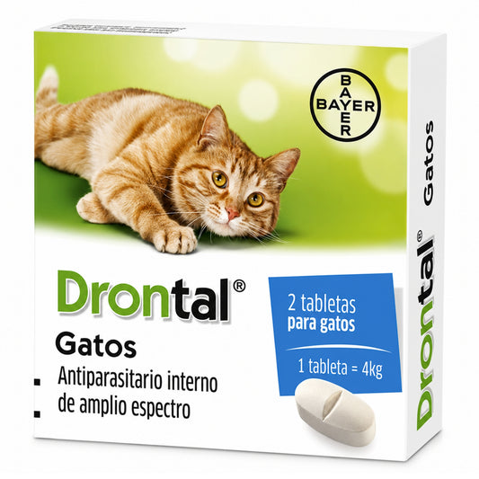 Drontal Gatos | Antiparasitario Interno de Amplio Espectro - Cosmos