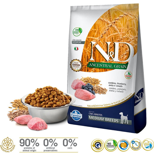 N&D Ancestral Grain Cordero Adulto Medium - Cosmos