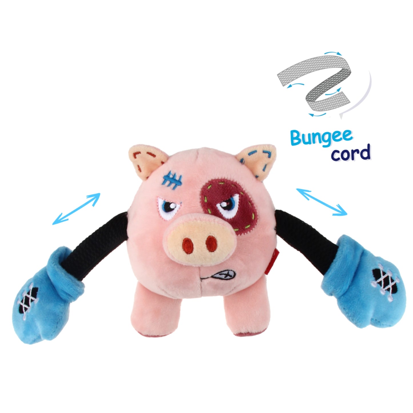 GiGwi Rock Zoo King Boxer – Juguete de Peluche con Sonido para Perros - Cosmos