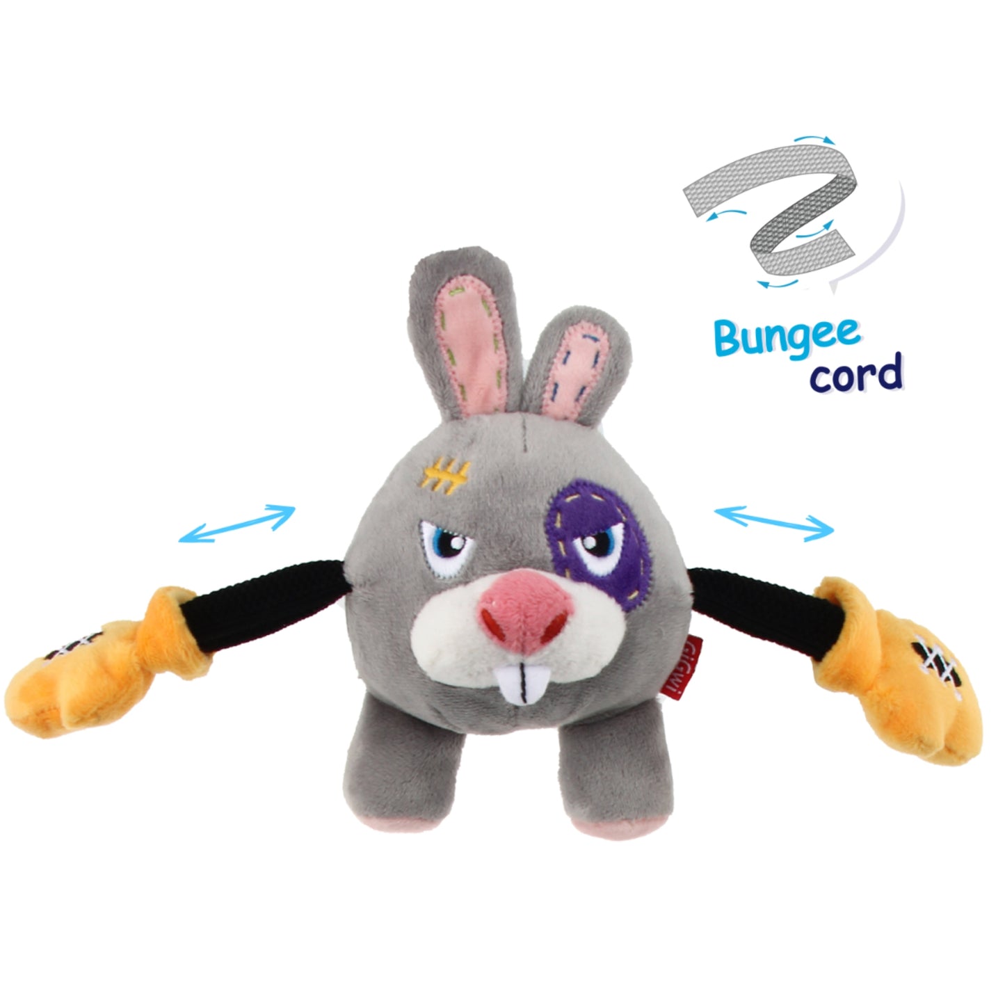 GiGwi Rock Zoo King Boxer – Juguete de Peluche con Sonido para Perros - Cosmos