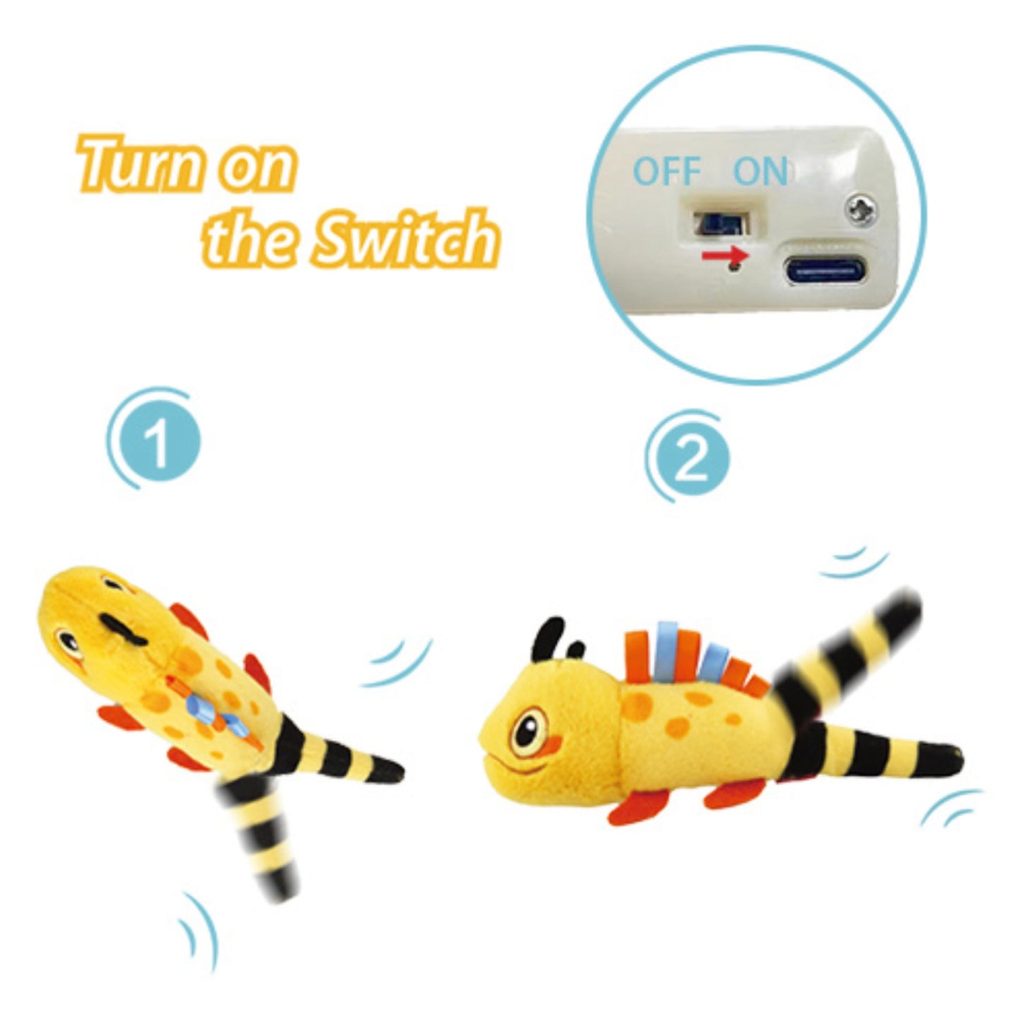 GiGwi Swinging Tail – Juguete Interactivo Recargable para Gatos con Catnip - Cosmos