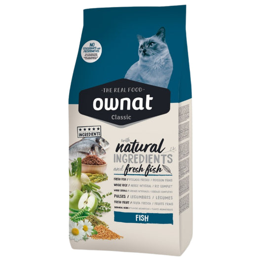 OWNAT CLASSIC FISH – Para Gatos Adultos de Todas las Razas