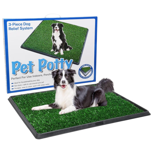 Baño para Perros con Césped Artificial | Ideal para Interiores y Entrenamiento