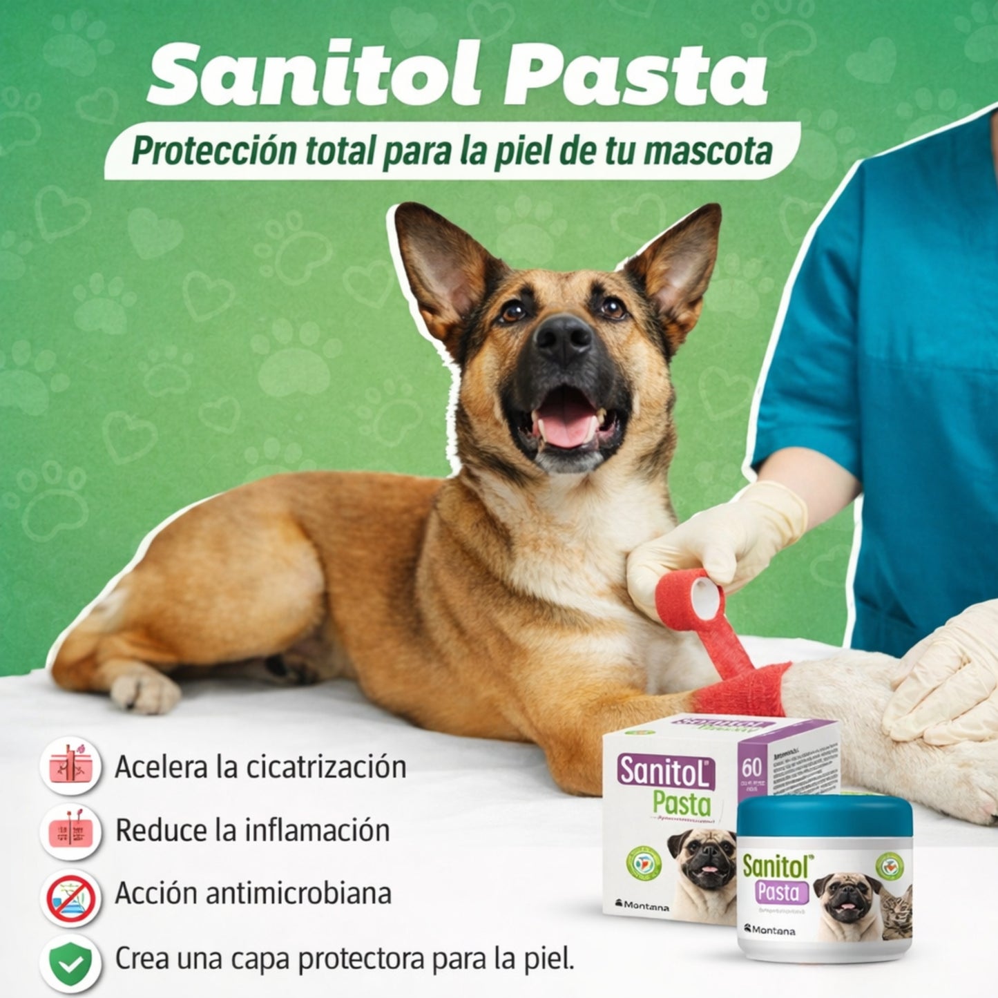 Sanitol® Pasta – Cicatrizante y Protector Cutáneo para Perros y Gatos - Cosmos