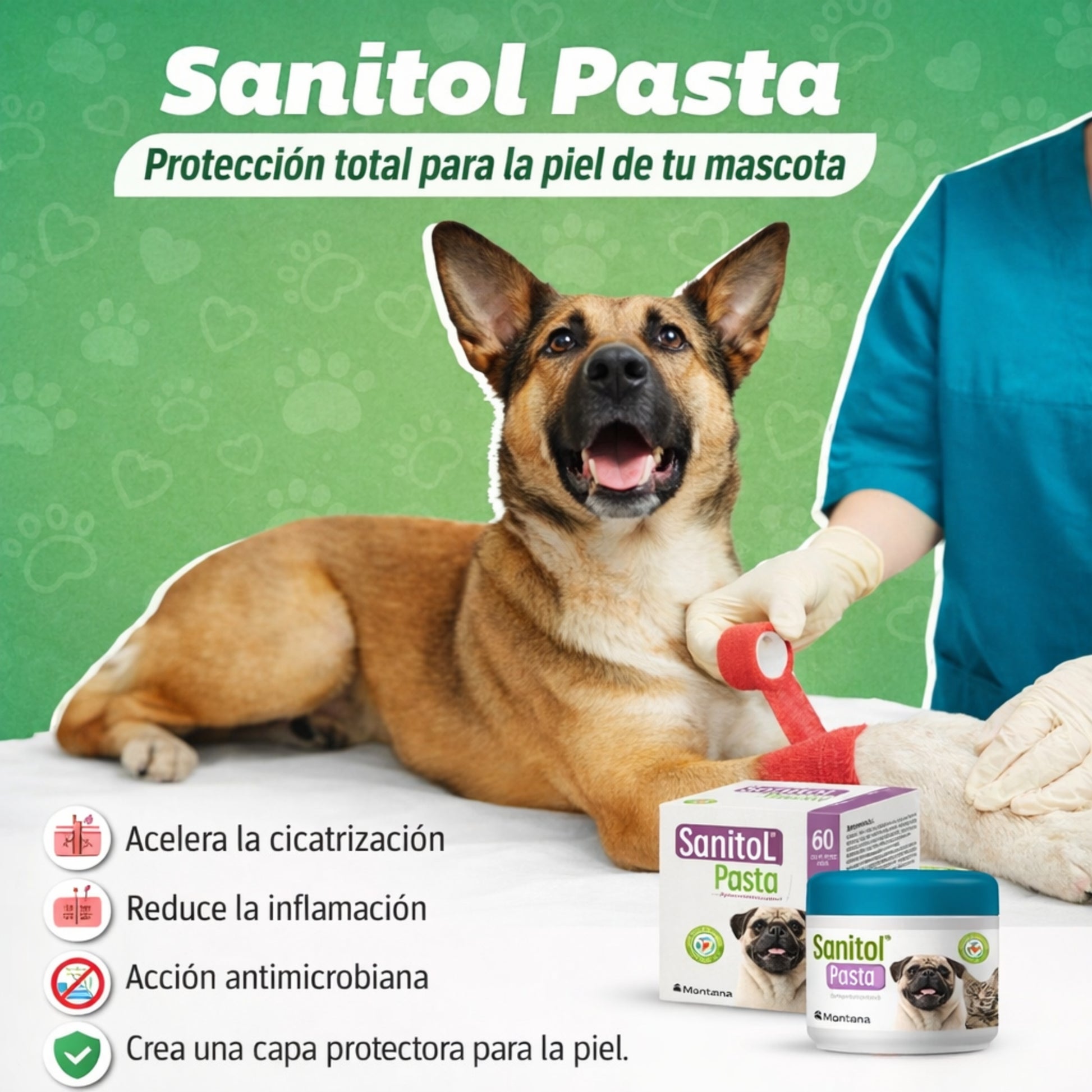 Sanitol® Pasta – Cicatrizante y Protector Cutáneo para Perros y Gatos - Cosmos