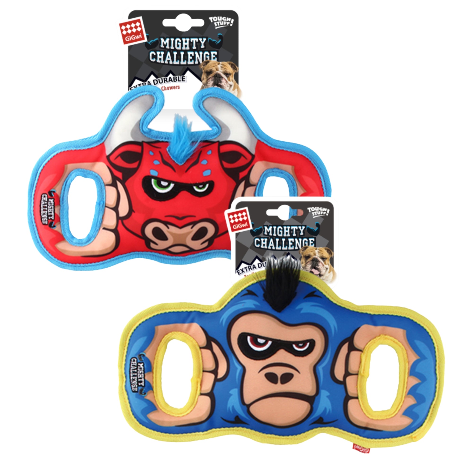 GiGwi Mighty Challenge | Juguete Ultra Resistente para Perros Mordedores - Cosmos