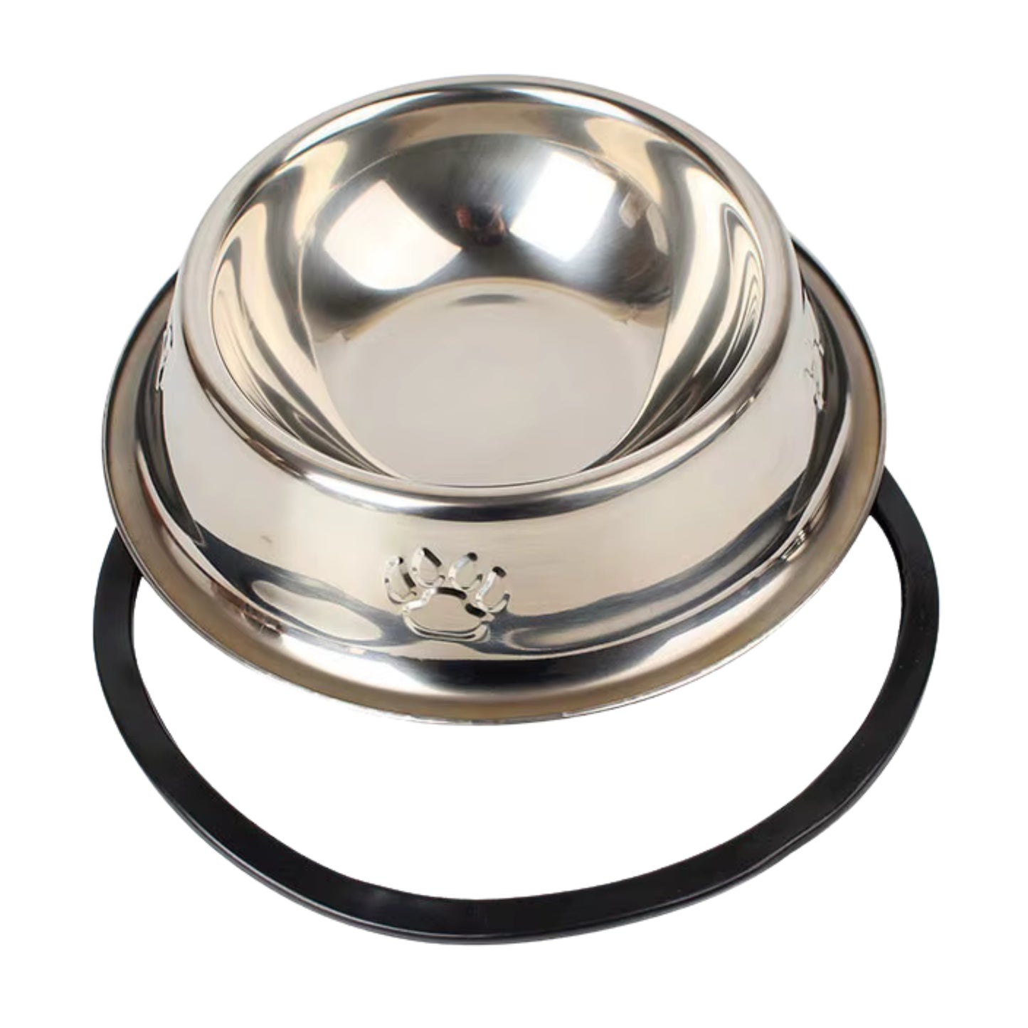 Plato Antideslizante de Acero Inoxidable para Perros y Gatos – Higiénico, Seguro y Resistente