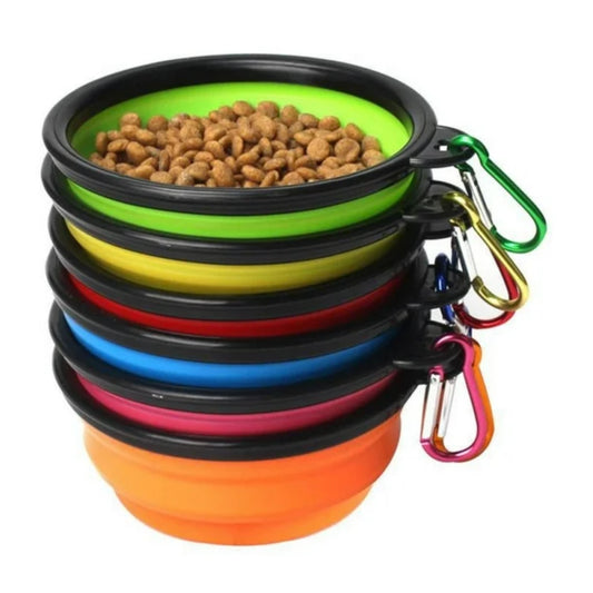 Plato Plegable de Caucho para Perros – Ideal para Paseos y Viajes - COSMOS