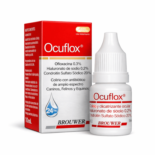 Ocuflox - Colirio Antibiótico para Perros y Gatos - Cosmos