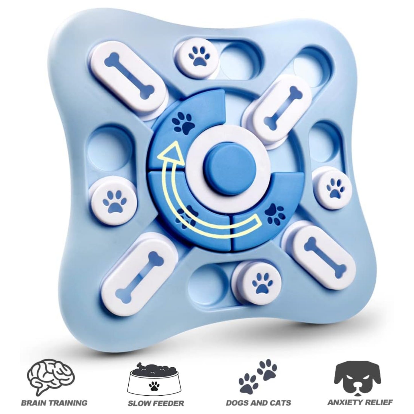 Juguete Interactivo y Comedero Lento para Perros y Gatos – Entrenamiento Mental y Alivio del Estrés