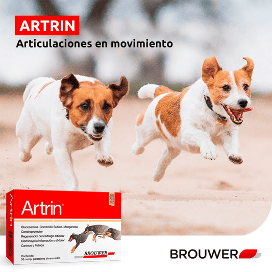 Artrin 30 Tabletas - Condroprotector para Perros y Gatos - Cosmos