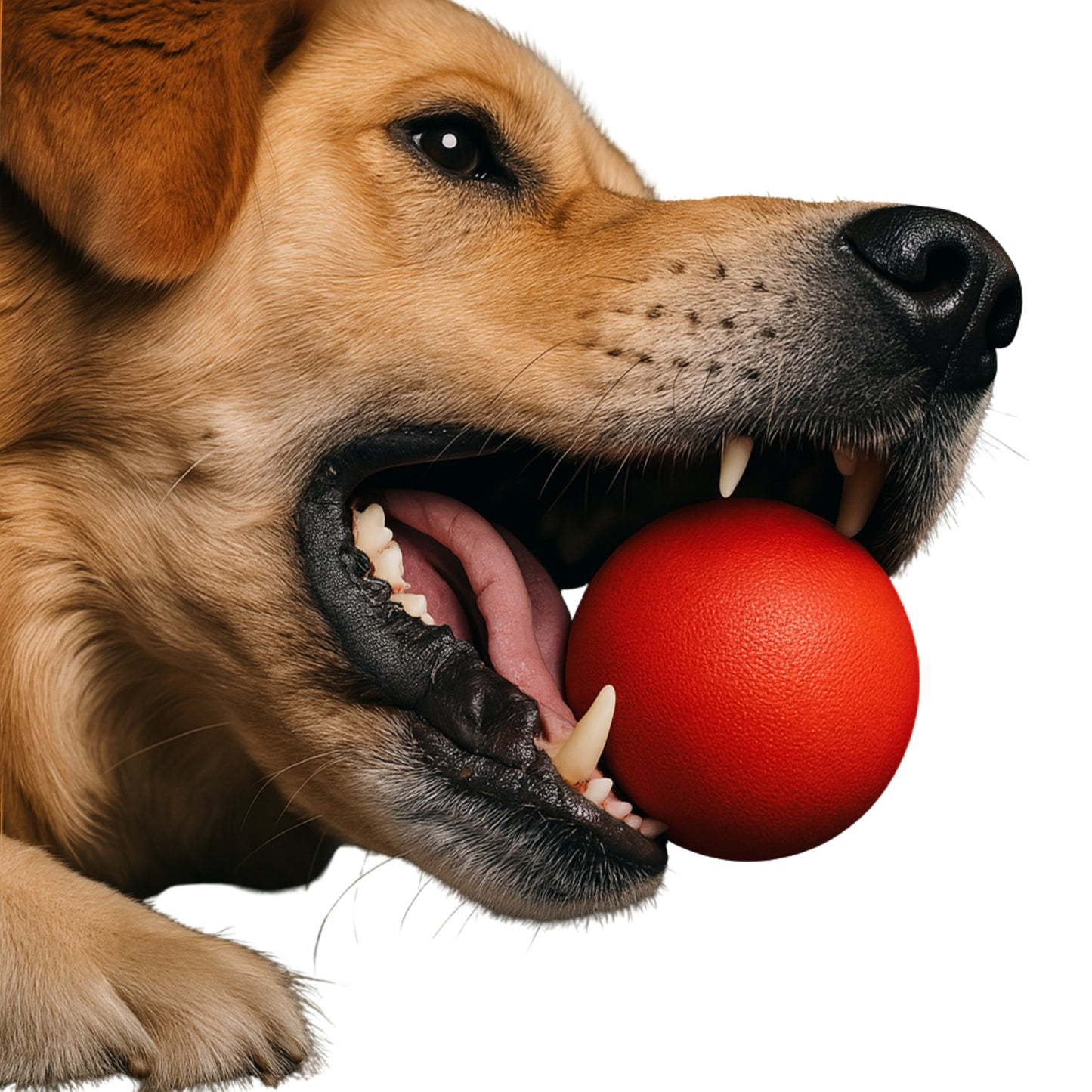 Pelota de Caucho Macizo para Perros – Súper Resistente e Indestructible
