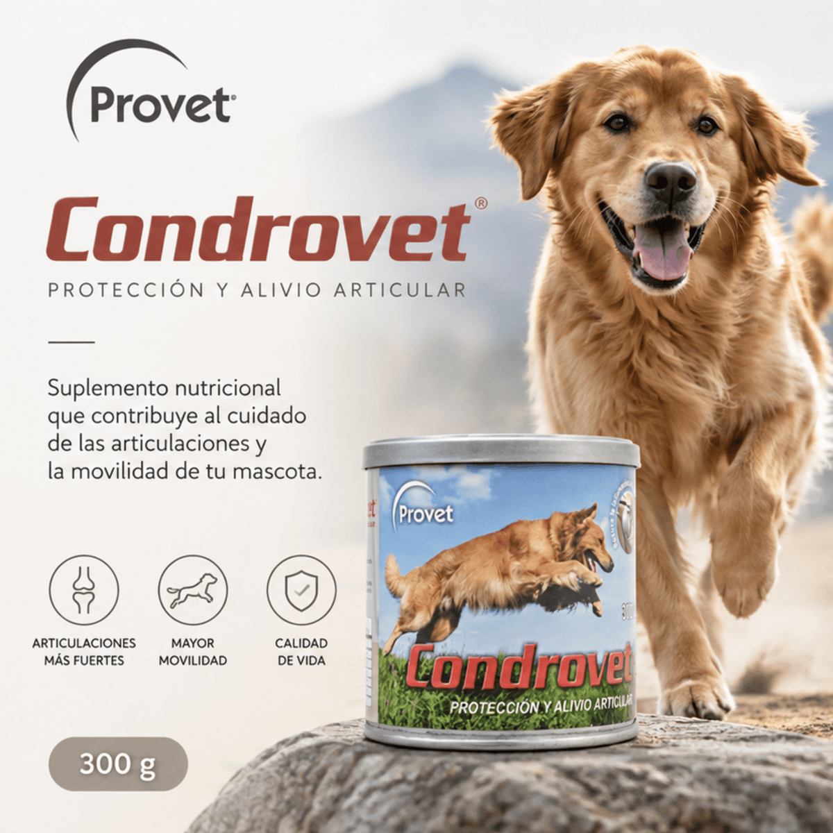 Condrovet 300 g Condroprotector para Perros y Gatos | Provet - Cosmos