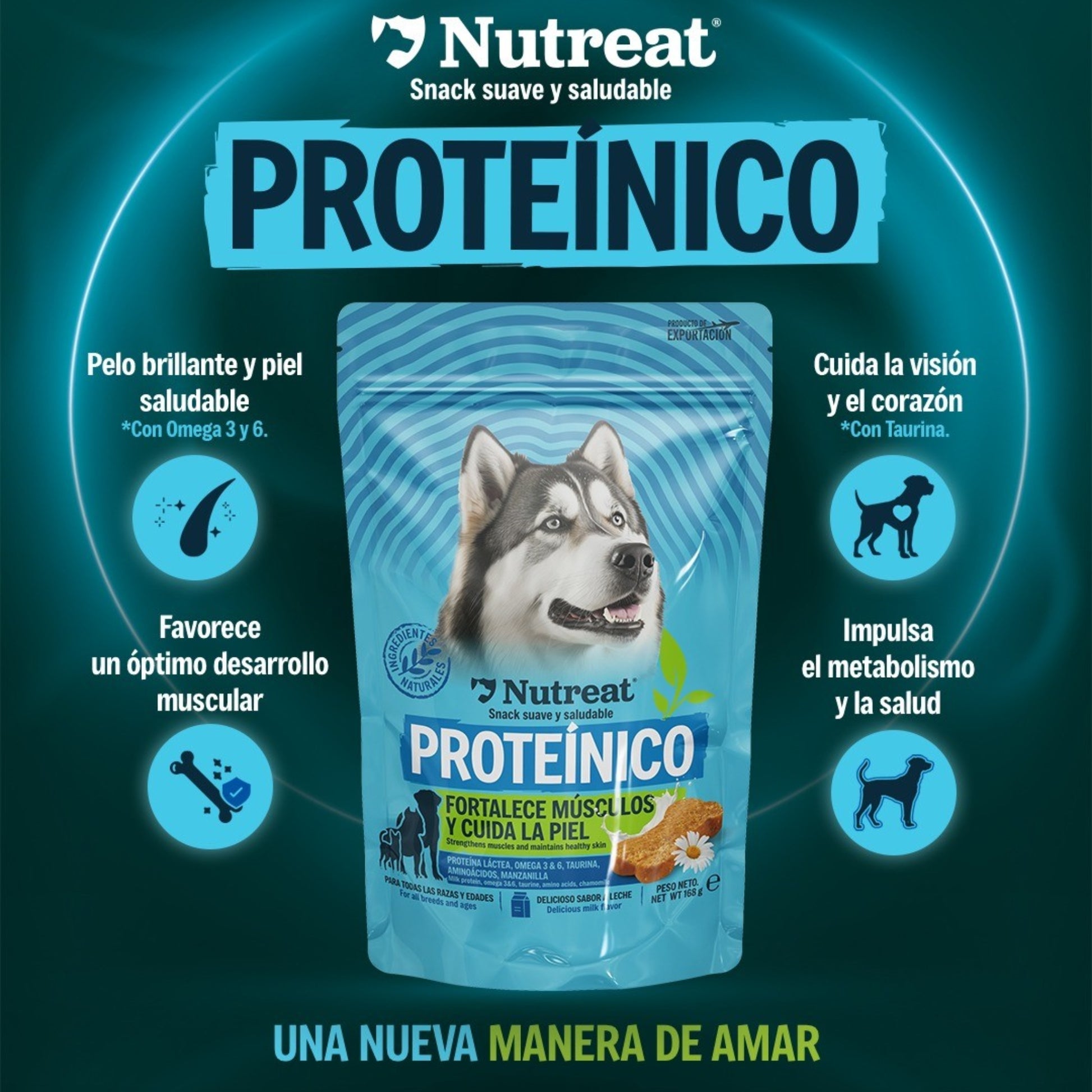 Nutreat Snack Proteínico 2PACK para Perros – Premio Nutritivo y Funcional - Cosmos