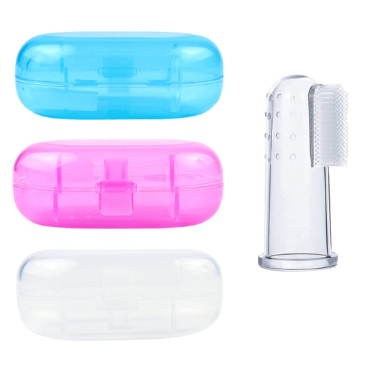 Cepillo Dental de Dedo para Perros y Gatos con Estuche Higiénico – Cerdas Suaves y Diseño Ergonómico
