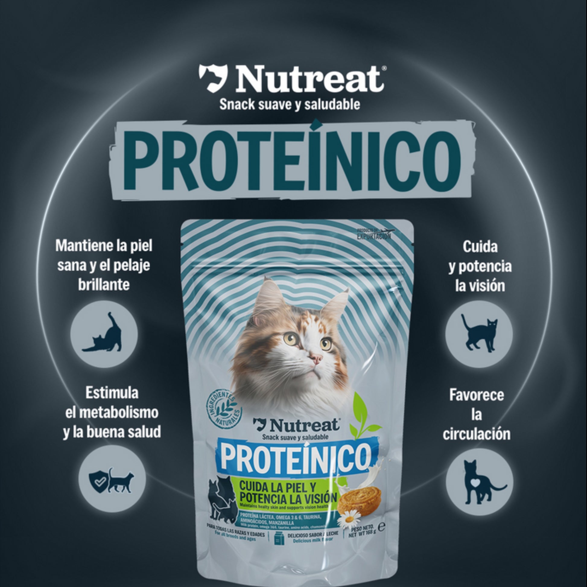 Nutreat Snack Proteínico 2PACK para Gatos – Premio Nutritivo y Funcional - Cosmos