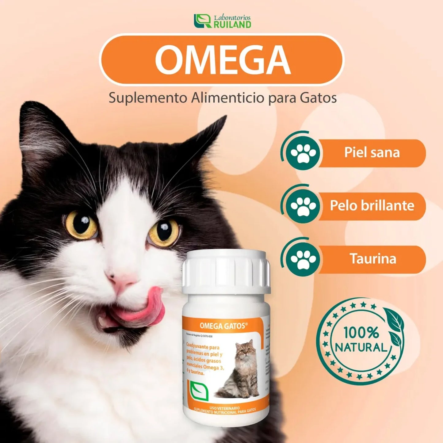 Vetri Omega® Gatos – Suplemento Nutricional para Piel y Pelaje - Cosmos