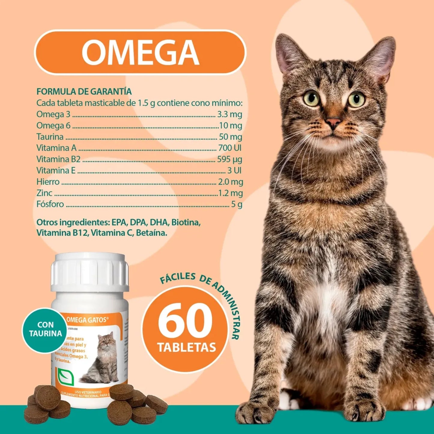 Vetri Omega® Gatos – Suplemento Nutricional para Piel y Pelaje - Cosmos