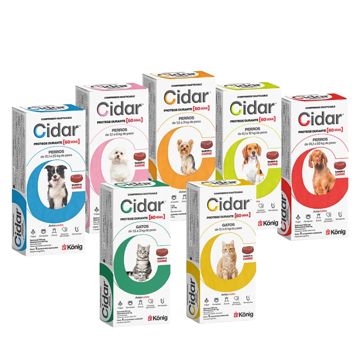 Cidar Antiparasitario para Perros y Gatos – Protección por 60 Días - Cosmos