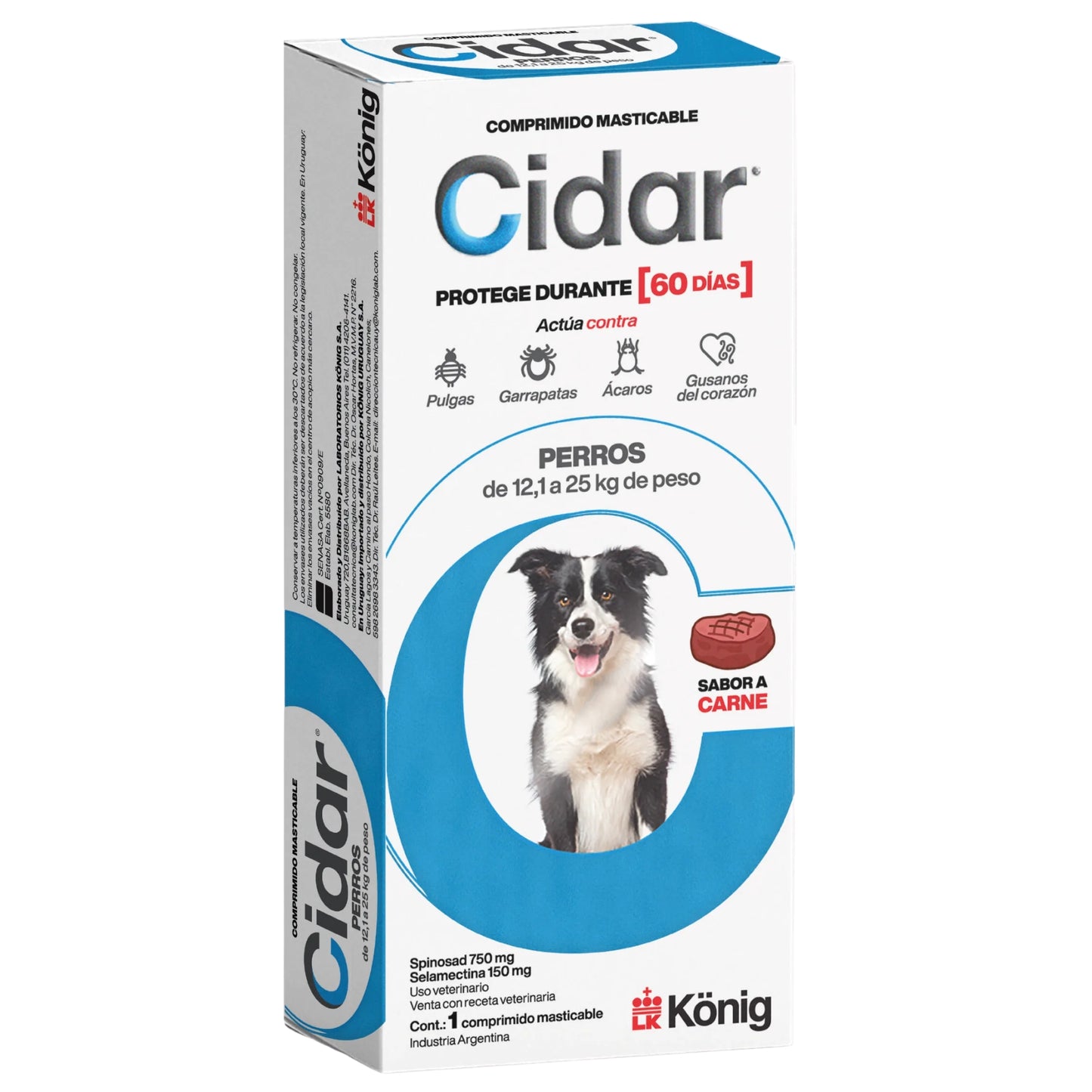 Cidar Antiparasitario para Perros y Gatos – Protección por 60 Días - Cosmos